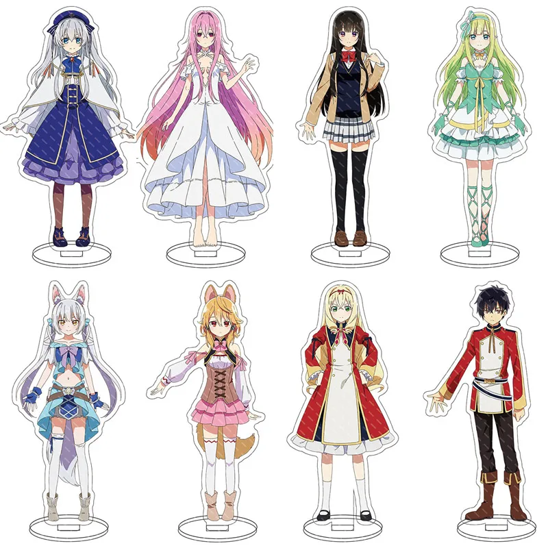 

Anime Spirit Chronicles Key Chain Cartoon Acrylic Standing Model Keychains Shellia Coolear Figure Keyring Funny Cute Gift