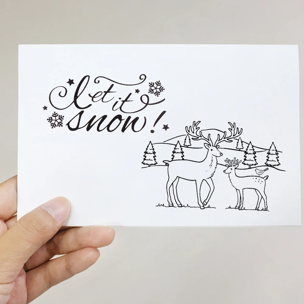 2 шт. Рождественский прозрачный штамп Prime многоразовые Скрапбукинг уплотнения