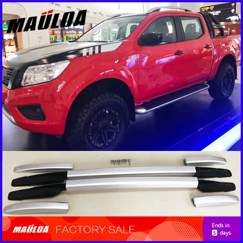 

Car Accessories High quality Aluminium alloy screw install side rail bar roof rack for NAVARA 2017 2018