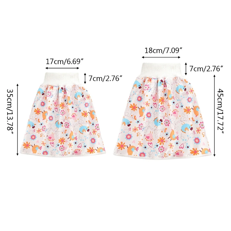 

Comfy Infants Baby Diaper Skirt Waterproof Absorbent Cotton Washable Shorts Toddler Potty Training Nappy Pants