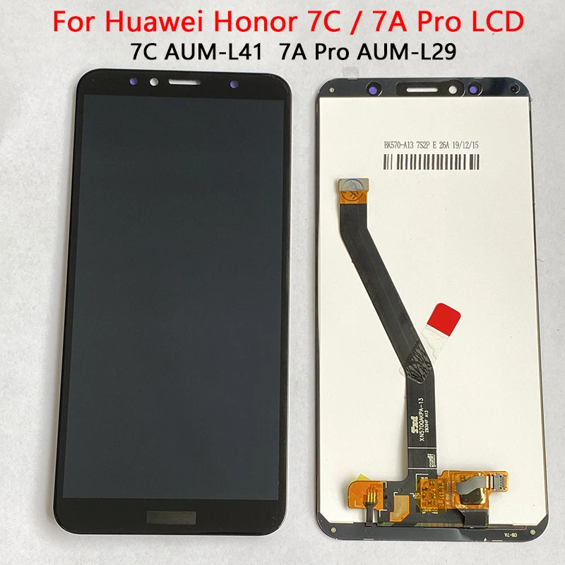 ЖК-дисплей с рамкой 5 7 дюйма для Huawei Honor 7A Pro сенсорный экран модель L21 в сборе |