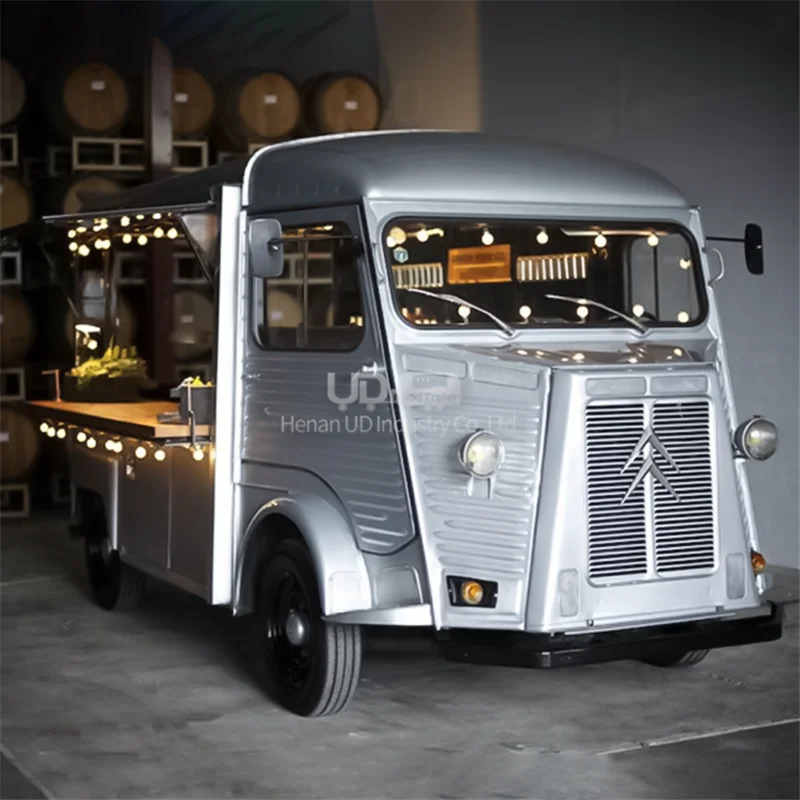 

Citroen HY Vintage Food Truck Ice Cream Hot Dog Vending Cart Mobile Kitchen Van Restaurant Food Caravan