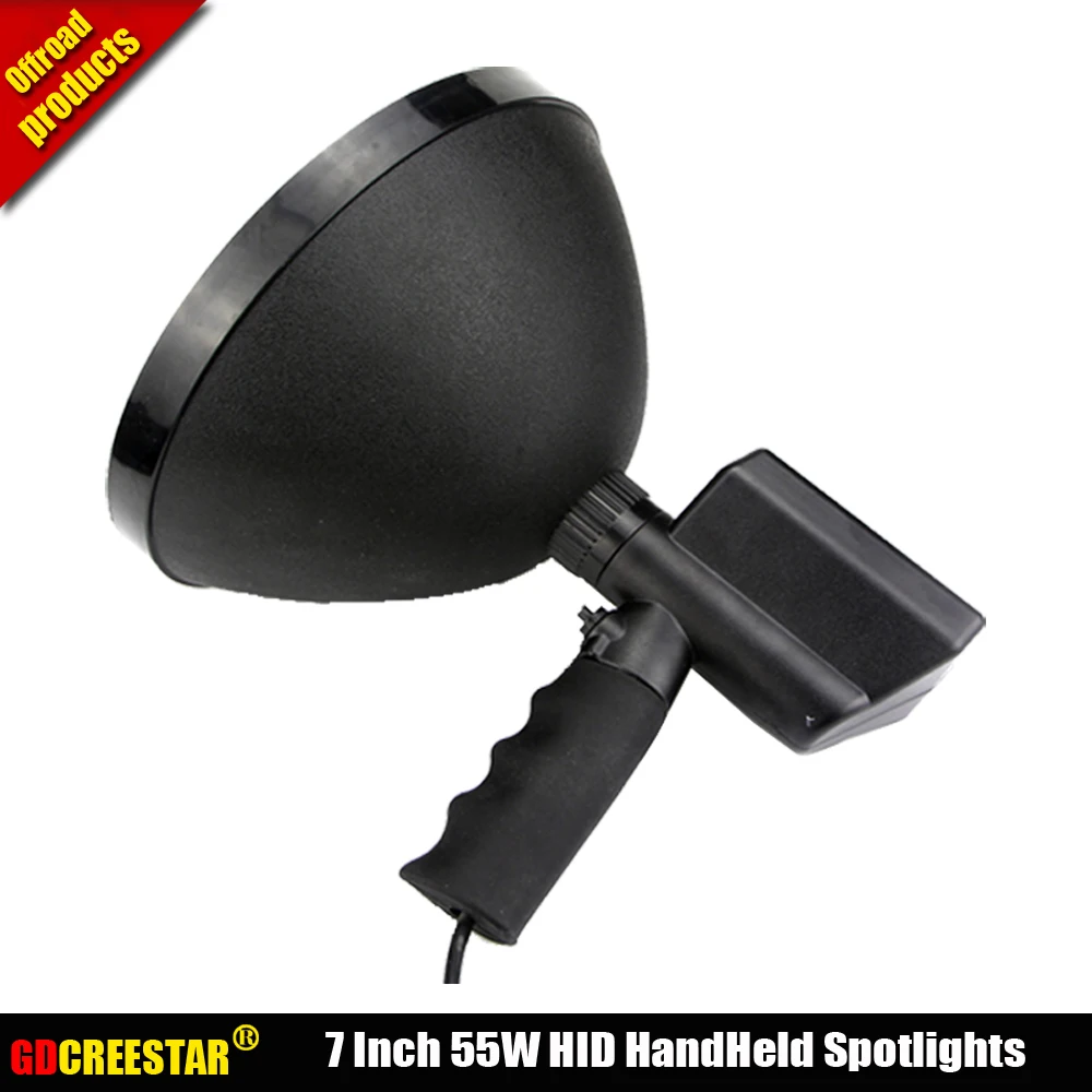 

55W Handheld Spotlights With Car cigarette lighter For fishing/camping/Trekking/cave exploration/field adventure/Hunting x1pc