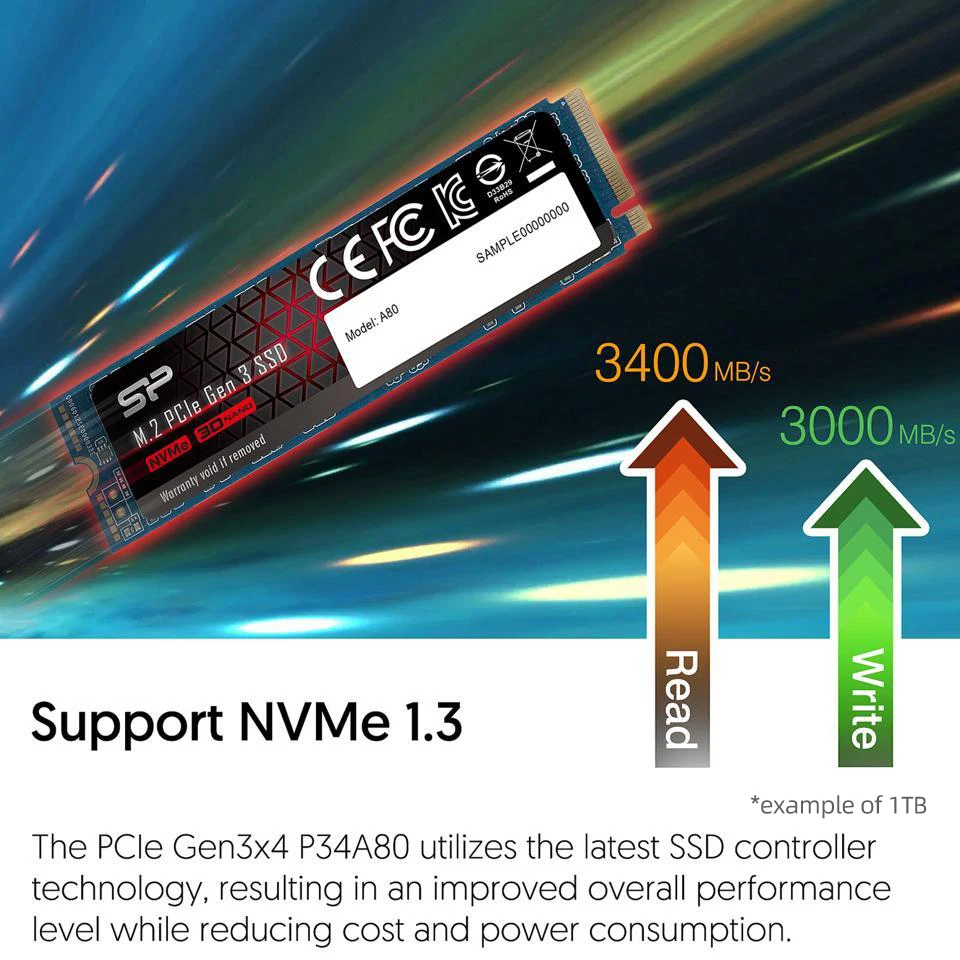 Силиконовый Мощность A80 m2 NVME SSD 256 ГБ 512 1 ТБ 2 M.2 2280 PCIE nvme Внутренний твердотельный