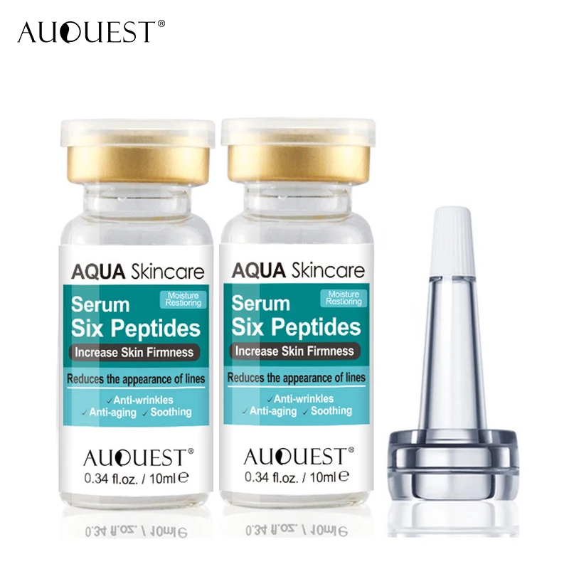 Шесть сыворотка с пептидами антивозрастной раствор разглаживание кожи удаление