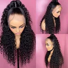 Парики из человеческих волос HD 13x4 13x6, парики с глубокой волной, бразильские парики с застежкой на сетке 4x4 180%, парики из 200% вьющихся человеческих волос для черных женщин