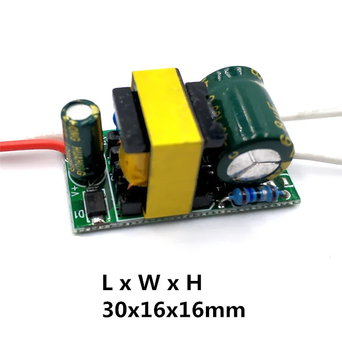 

10pcs Hotsale High-quality LED Bulb Drive Power Supply 4-7W Isolated Power 85-265V to 12-23V Wide voltage power supply