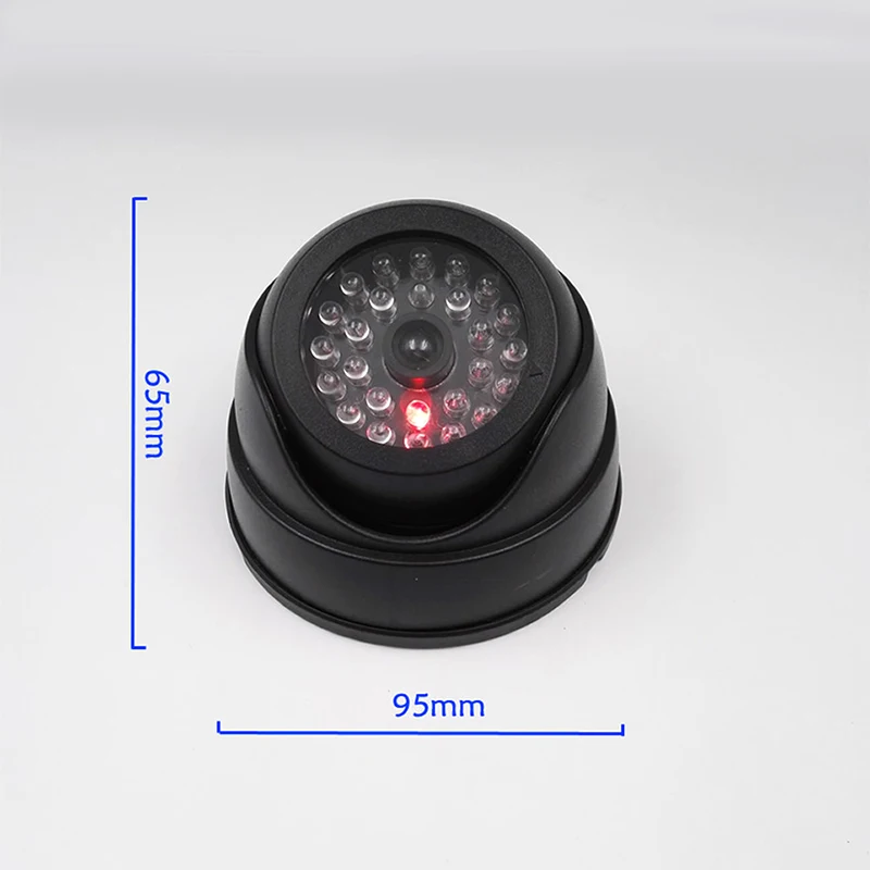 Outdoor Cctv Fake Simulation Dummy Camera Home Surveillance Security Dome Mini Flashing Led Light Black | Электроника