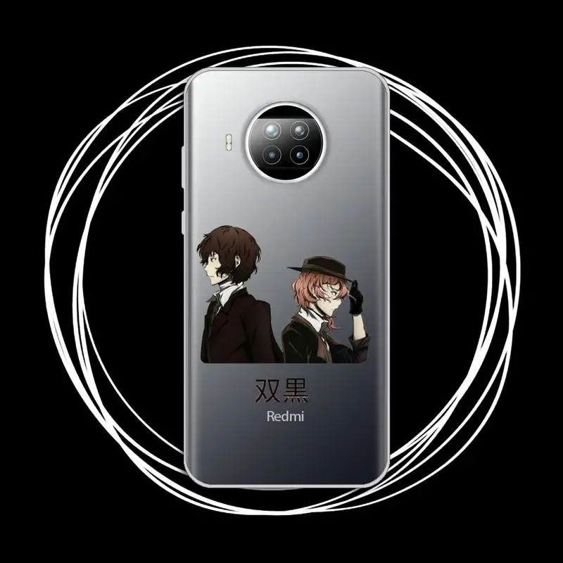

Japan anime bungou stray Phone Case Transparent for Xiaomi mi Redmi note 10 t 8 9 pro lite 11 Samsung S 8 9 10 20 plus ultra