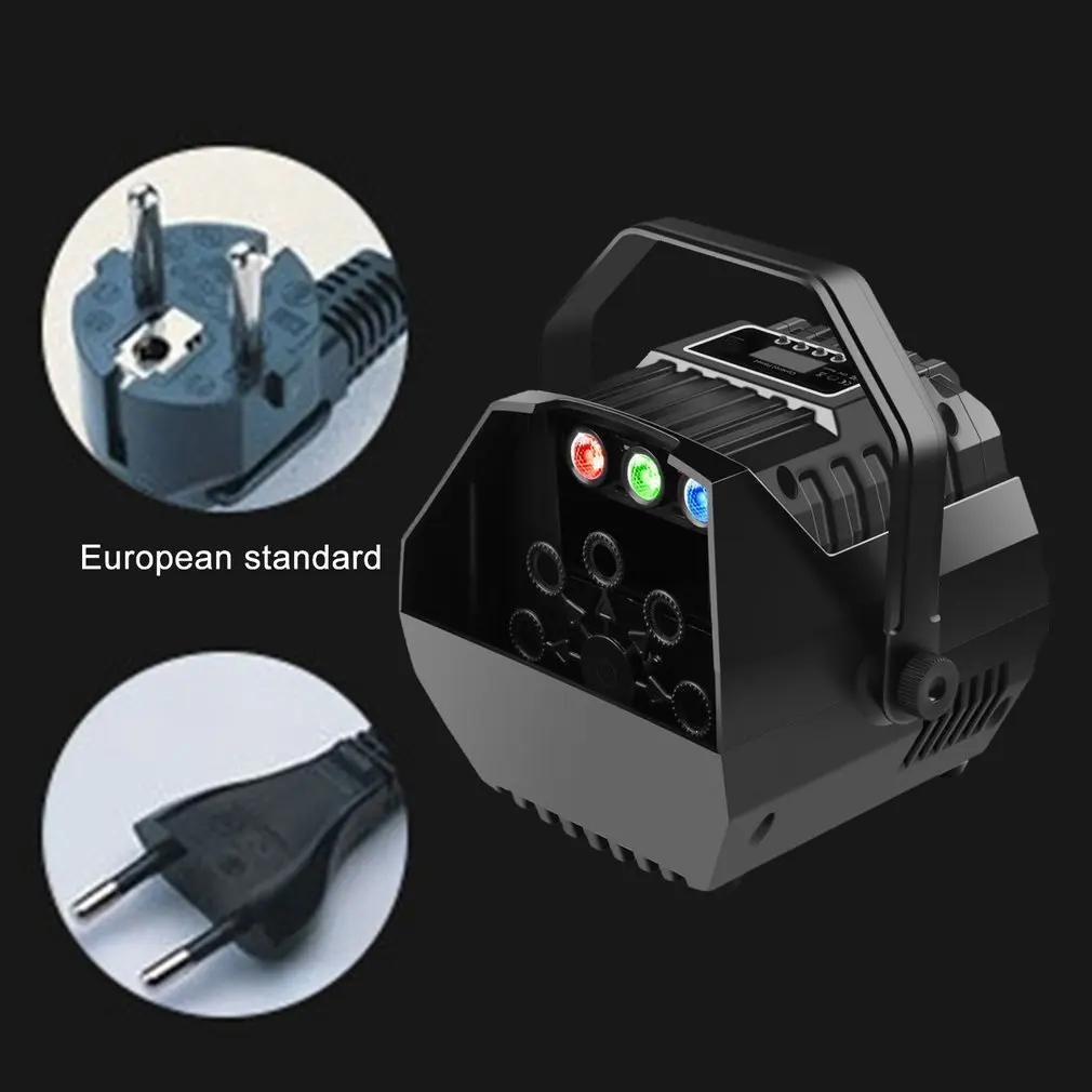 Светодиодная мини-машина для мыльных пузырей пузырьковая машина RGB светильник