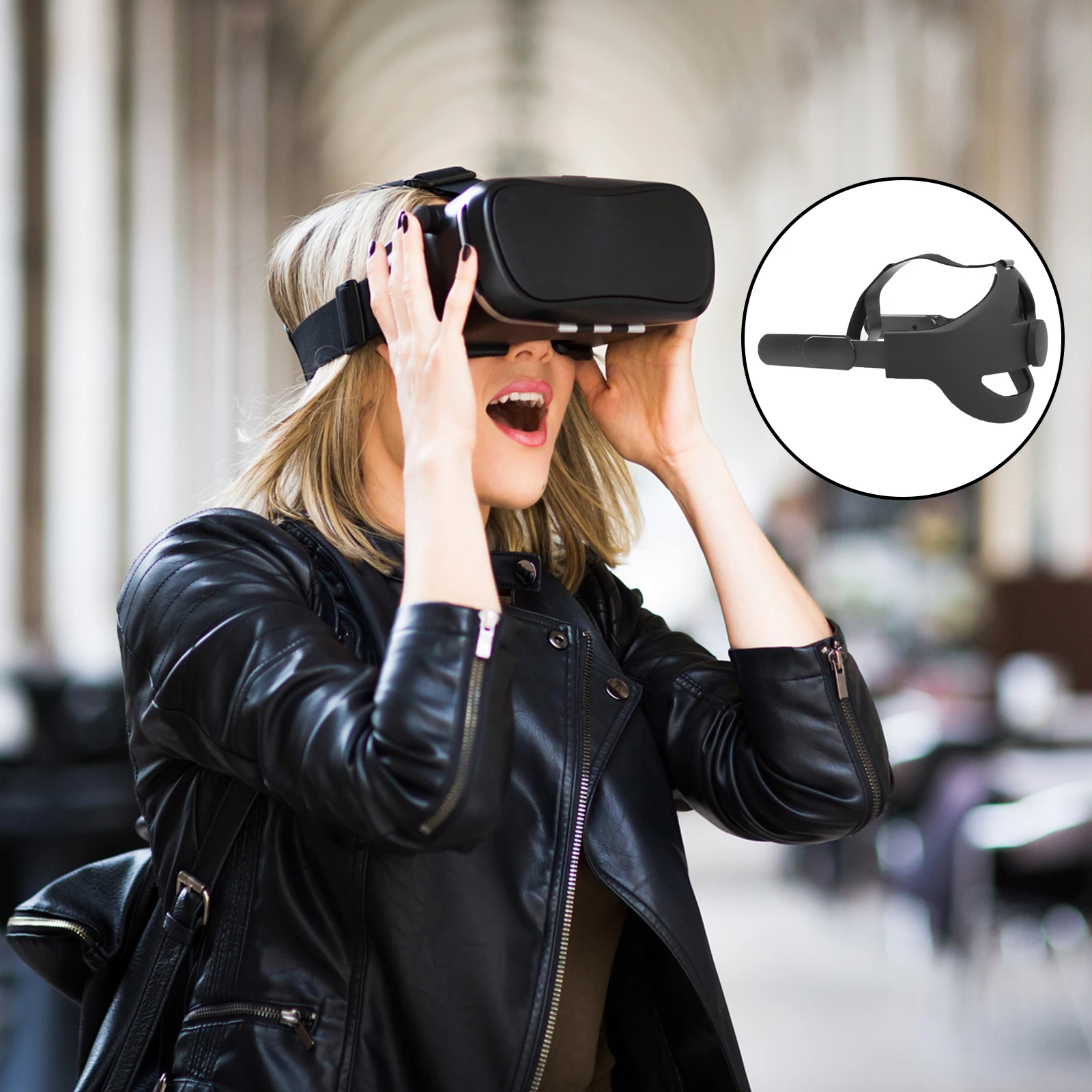 Head Strap for Quest 2 VR Headset Comfort Reduce Pressure Black Accessories | Электроника