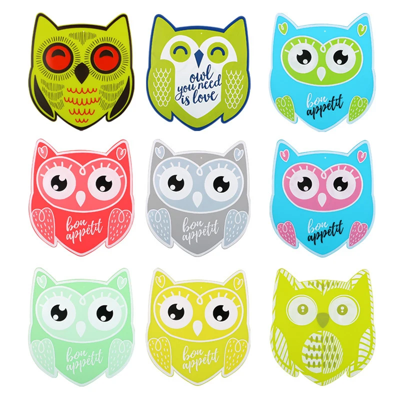 

Nordic Placemat Anti-Slip Waterproof Tableware Pad Cartoon Owl Coffee Cup Mats Kitchen Accessories Anti-Scalding Pot Mat Coaster