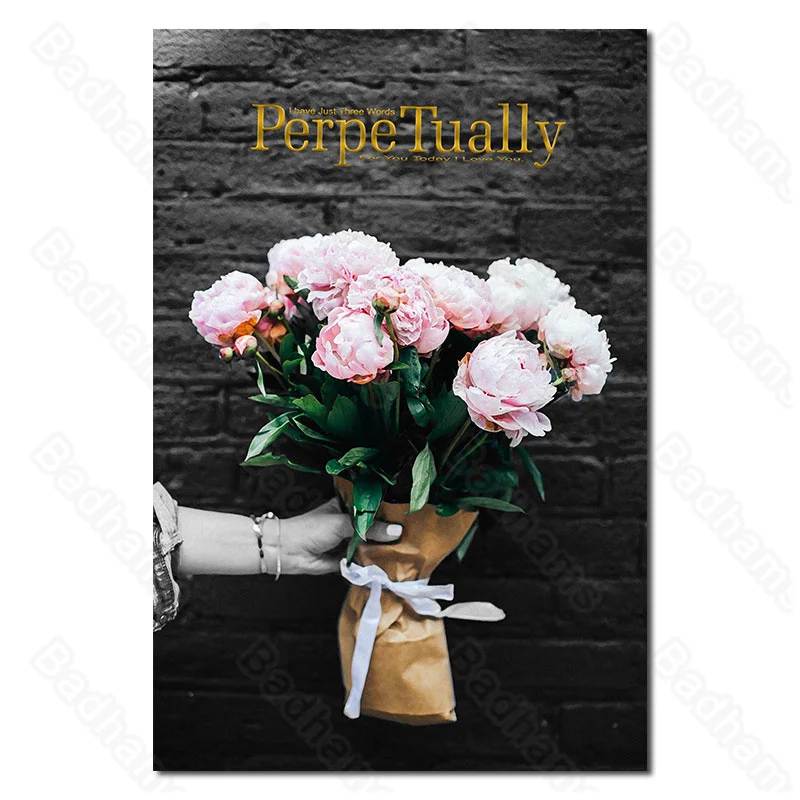 

Nordic Living Room Decorative Painting Oil Painting Still Life Flower Picture Living Room Background Wall Frameless Painting