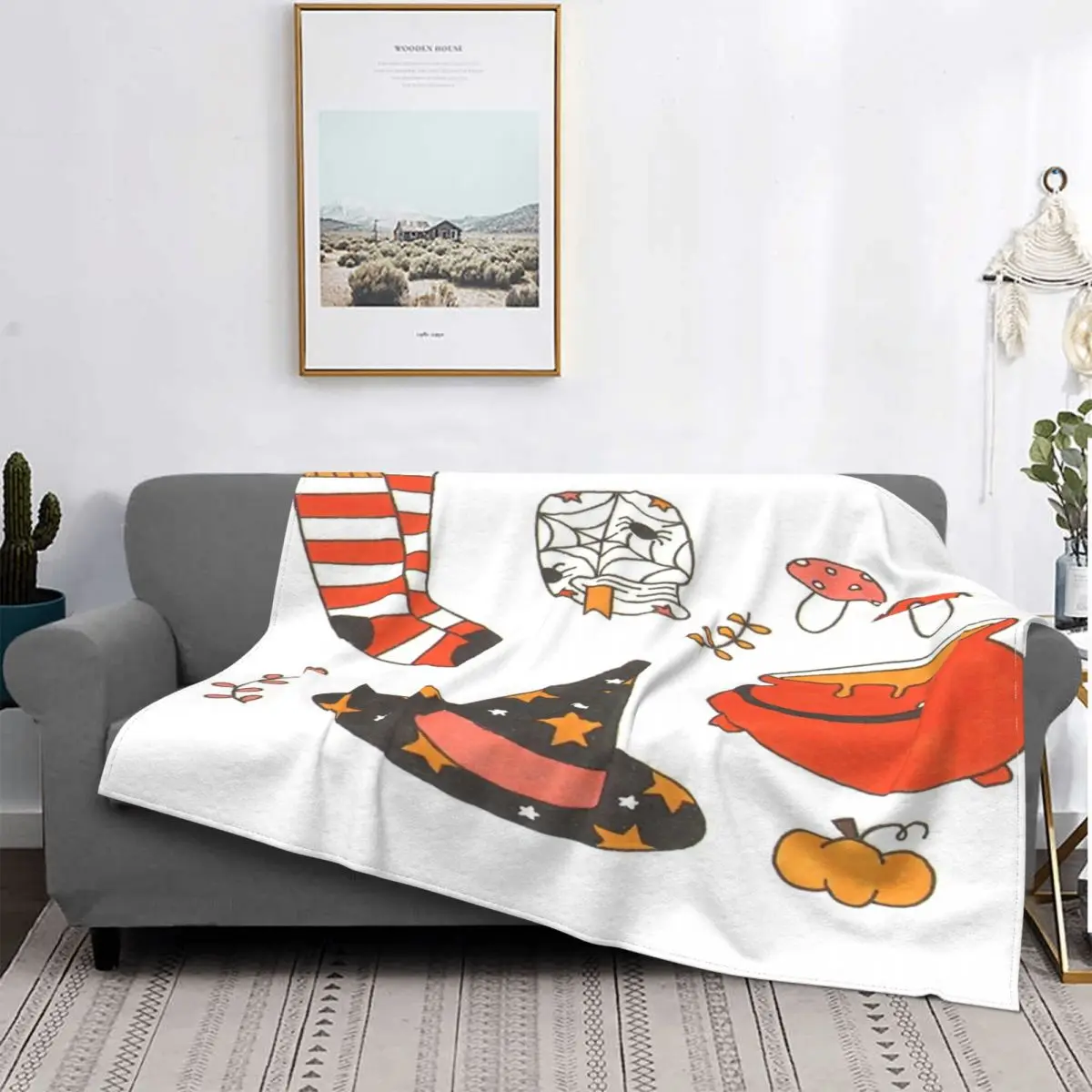 

Witchy-Juego de 2 mantas para cama, edredón a cuadros, Sudadera con capucha, mantas y fundas