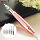 машинка для перманента Машина для перманентного макияжа Charme, набор ручек, машина для татуажа бровей, губ, с блоком питания, игольчатые картриджи, винт 8 мм