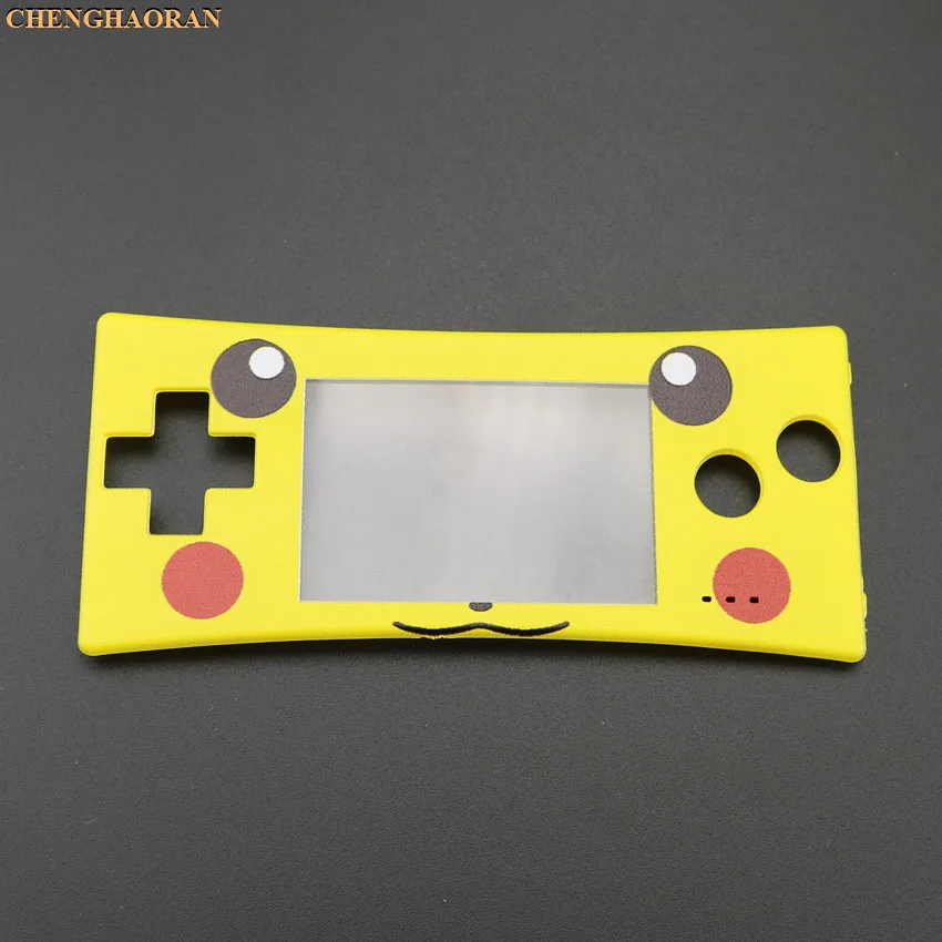 Pikachu ChengHaoRan 16 стилей 16 цветов передняя оболочка чехол Лицевая панель для GBM Gameboy micro system - Цвет: Pikachu