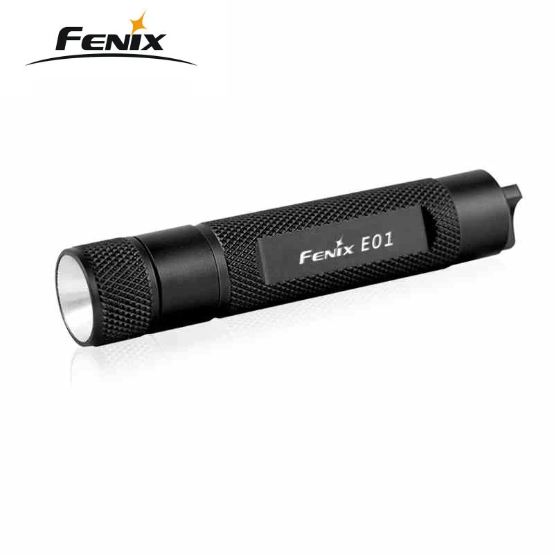 Fenix E01 светодиодный миниатюрный фонарик-брелок Золотой подарок фонарик на батарейках ААА фонарик