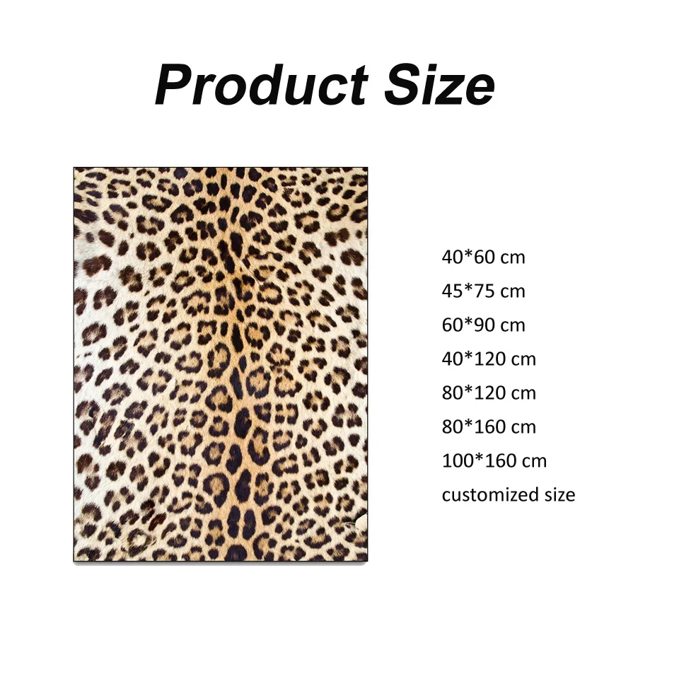 

Leopard Print Carpet Living Room Classic Sexy Yellow Brown Home Decor Sofa Table Rug European Anti Slip Chair Cushion Lounge Mat
