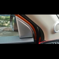 abs chrome for mg gs 2015 2016 2017 accessories car styling car interior a pillar speaker horn ring cover trim sticker 2pcs