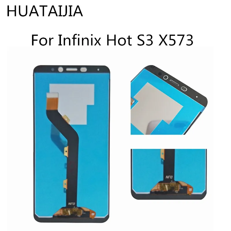 Черный ЖК экран для Infinix Hot S3 X573 сенсорный дигитайзер Датчик с дисплеем полная