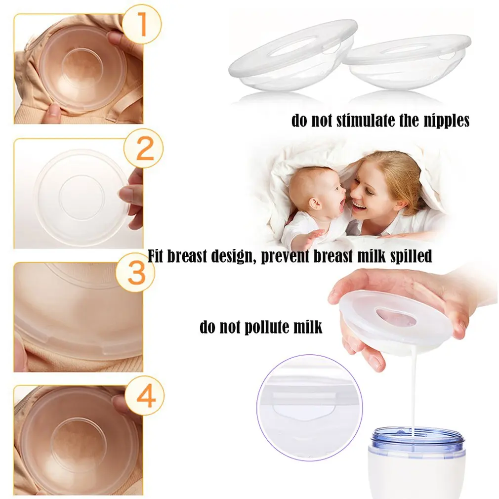 Silica Gel Galactorrhea Collection Cover Breast Milk Collector Soft Postpartum Massage Nipple Suction Container Cushion | Мать и ребенок