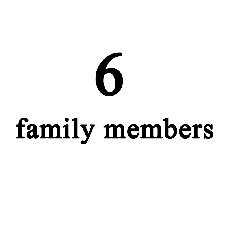 6 family members Модный семейный брелок с гравировкой, семейный именной и именной брелок для домашних животных, держатель для ключей, бирка - Цвет: 6 family members