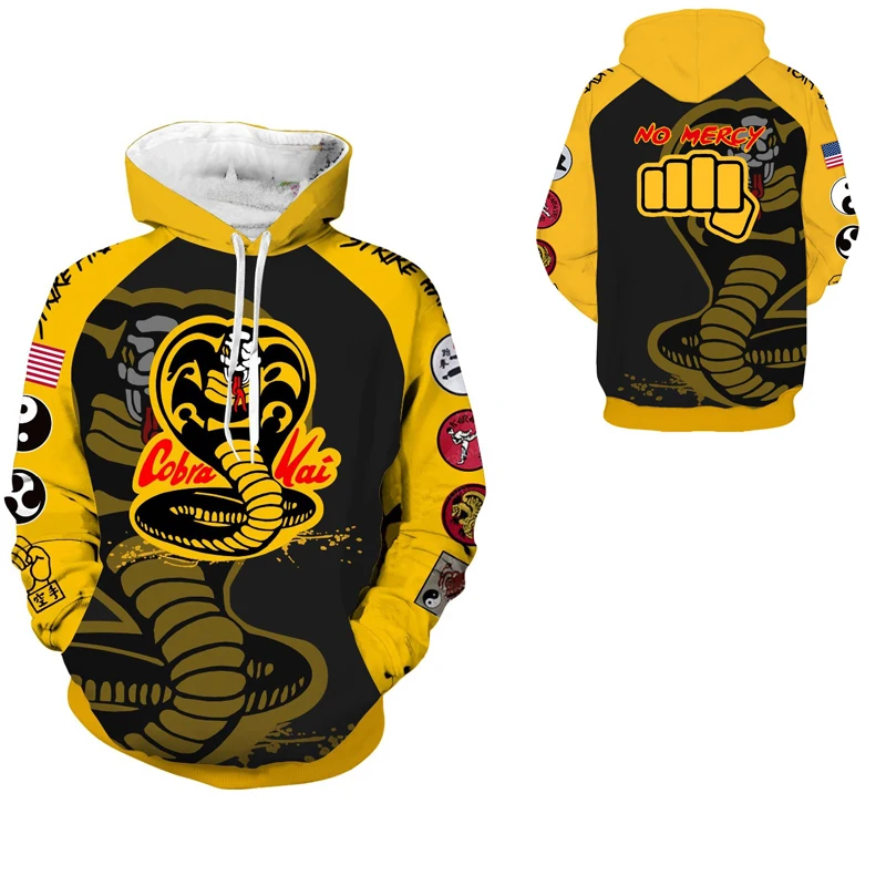 

Cobra Kai, костюм для косплея, cobra, куртка с 3D принтом, толстовки, свитшоты для мужчин и женщин, спортивное пальто со скелетом