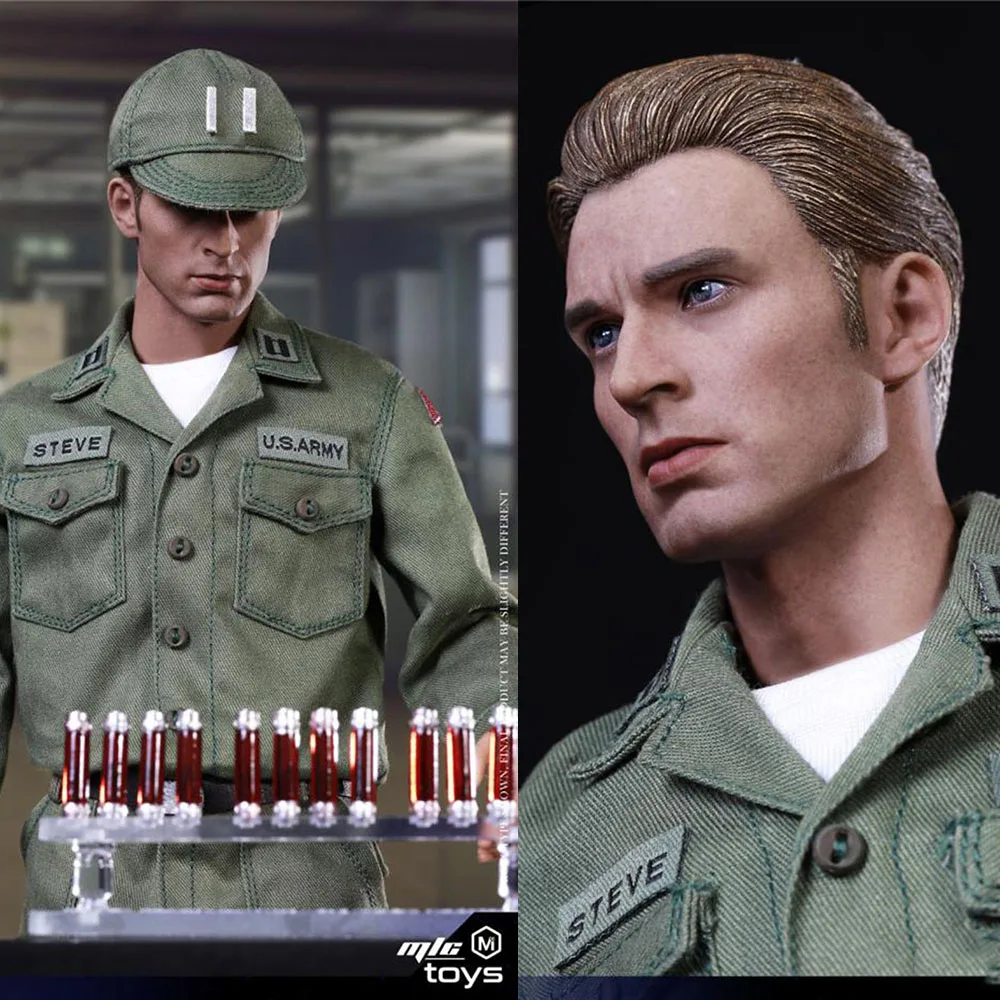

NO.001 In Stock 1/6 Scale Male Stealth Uniform Solider Captain Hero Chris Evans Head Body Clothes Accessory Model for Fans