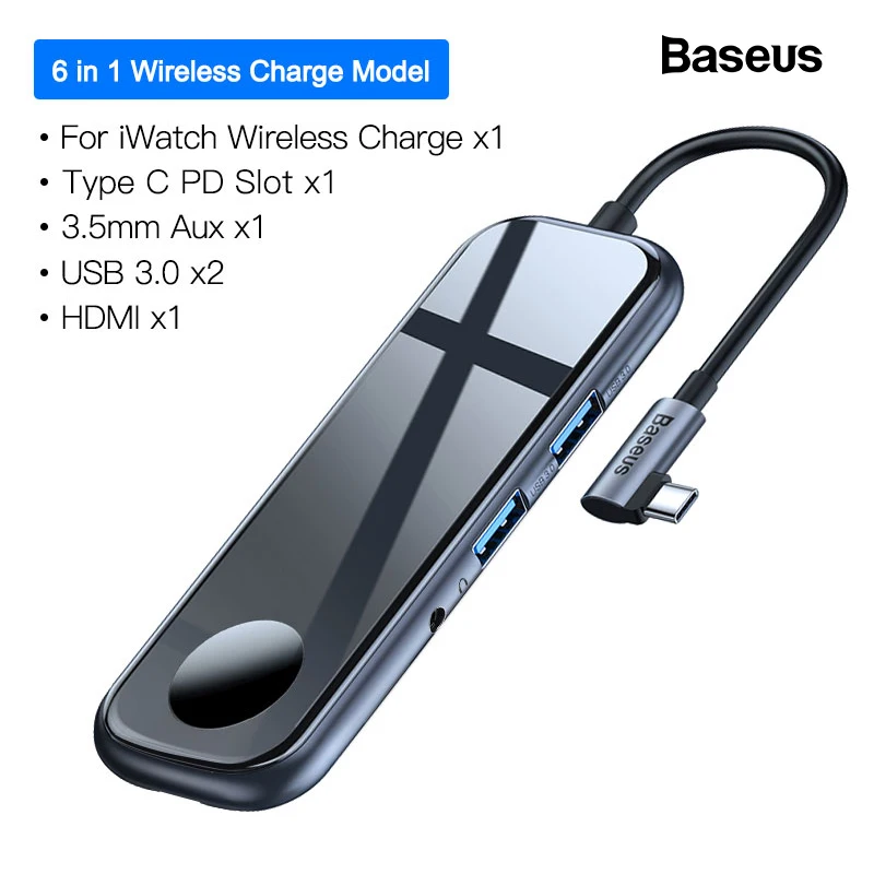 Baseus концентратор USB Type C к HDMI RJ45 Мульти 3 0 USB3.0 адаптер питания для MacBook Pro Air Dock порта