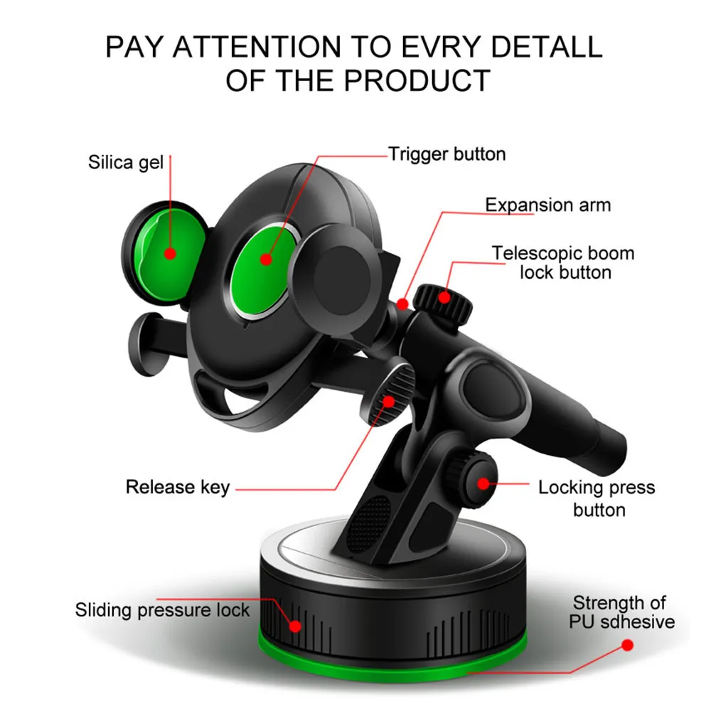Car Mount Phone Holder Multi-Function 360° Rotary Navigation Bracket For Iphone for smart phone HUAWEI Samsung LG | Мобильные