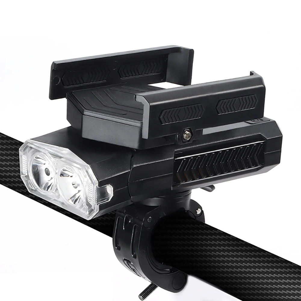 

USB Charging Night Riding Bicycle Light Front Light Flashlight Headlight with Horn
