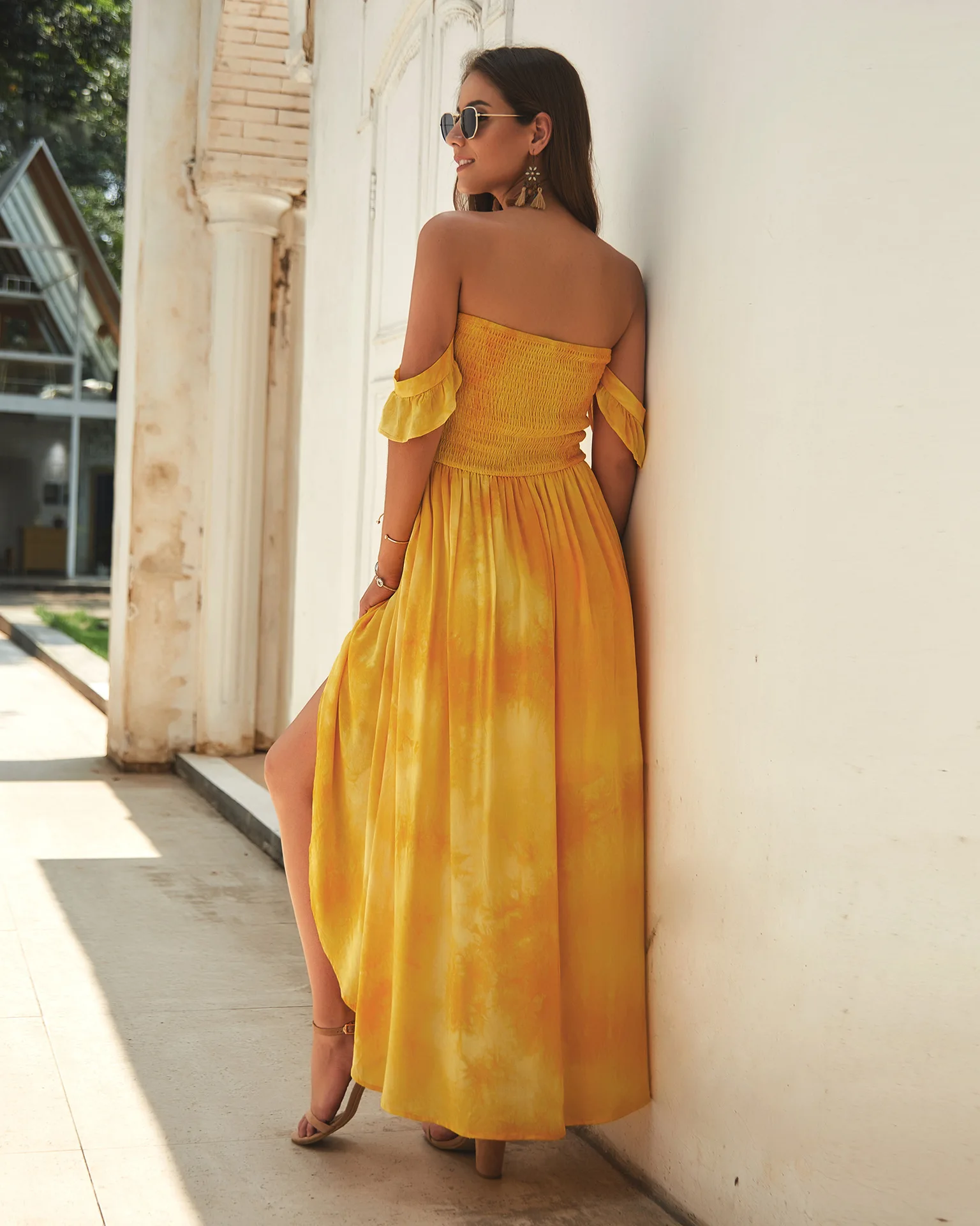 

Fashion Beach Bikini Cover Up Swimwear Wrap Dress Women Summer 2020 New Print Strapless Skirt Patchwork Acetate Sierra Surfer