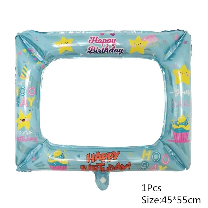1Pcs Chicinlife 1 день рождения воздушный шар с днем рождения баннер Baby Shower мальчик девочка первый день рождения украшения Детские сувениры Поставки - Цвет: 1Pcs
