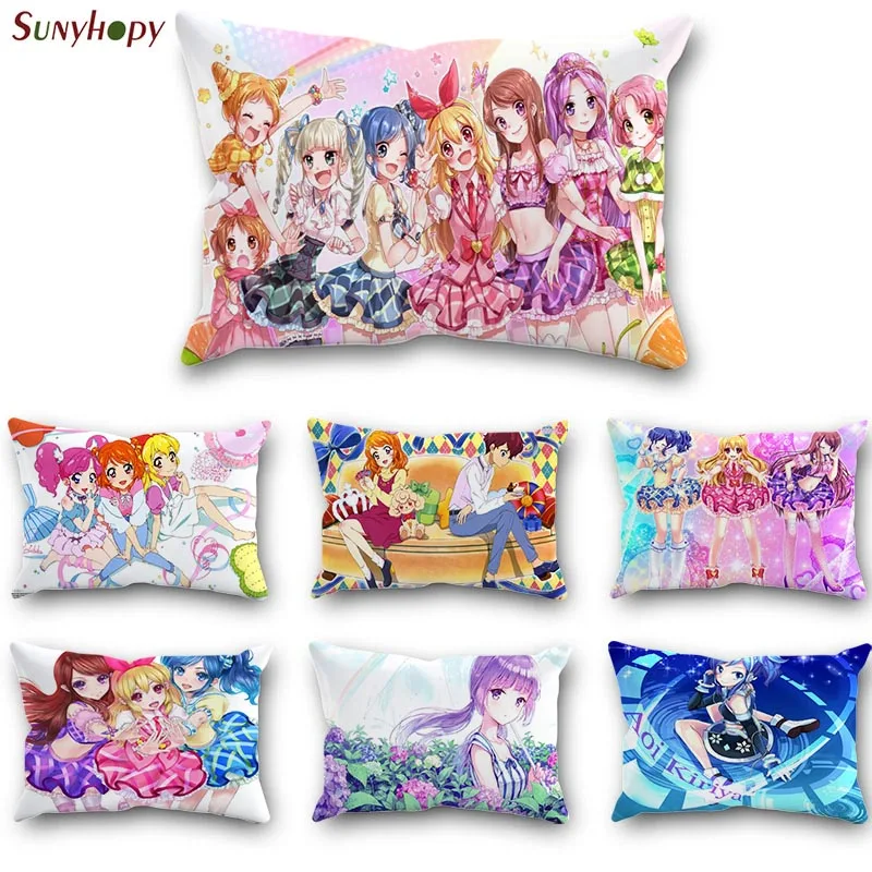 Популярный Стиль Aikatsu! Оригинальные разноцветные наволочки из полиэстера для