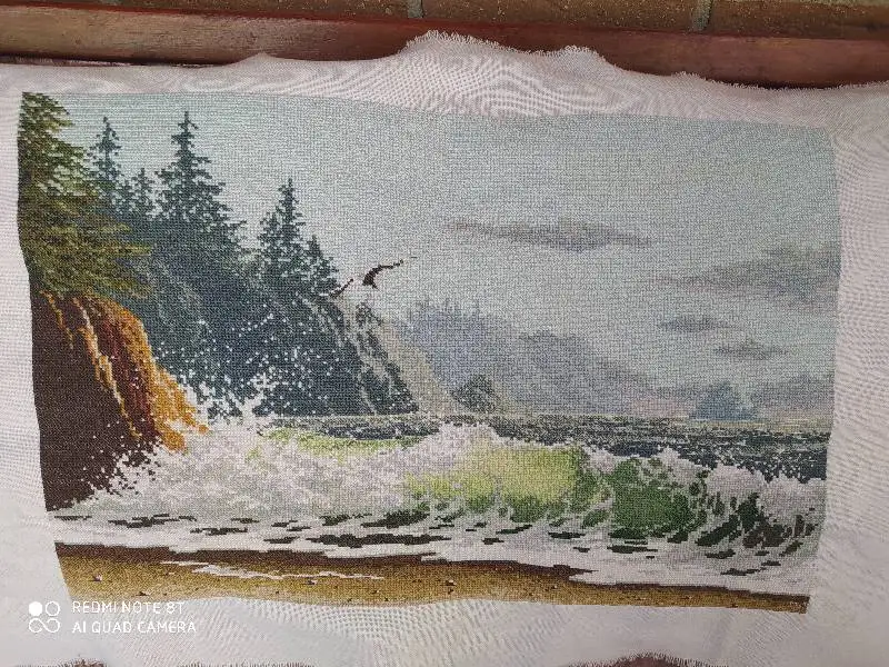 Высококачественный Набор для вышивки крестом B-1972 Dim Sea Wave аналогичные dmc нити | Дом