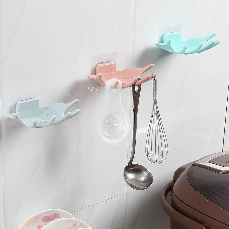 

1Pc Soap Holder Bathroom Shower Dish Plates Storage Box With Drain Wall Mounted Self Adhesive Plastic Supplies Bathroom