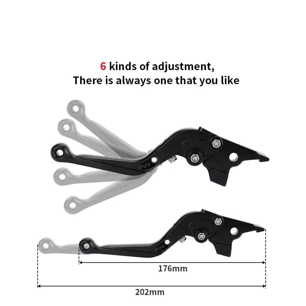 

For MT-07 Motorcycle Adjustable For YAMAHA MT-07/FZ-07 Folding Extendable Brake Clutch Lever For MT-07/FZ-07 2015 2016 2017
