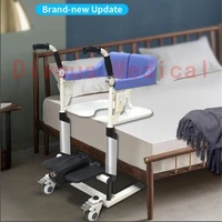 free shipping multi purpose electric patient lift and transfer chair with large full body elderly toilet bath chir