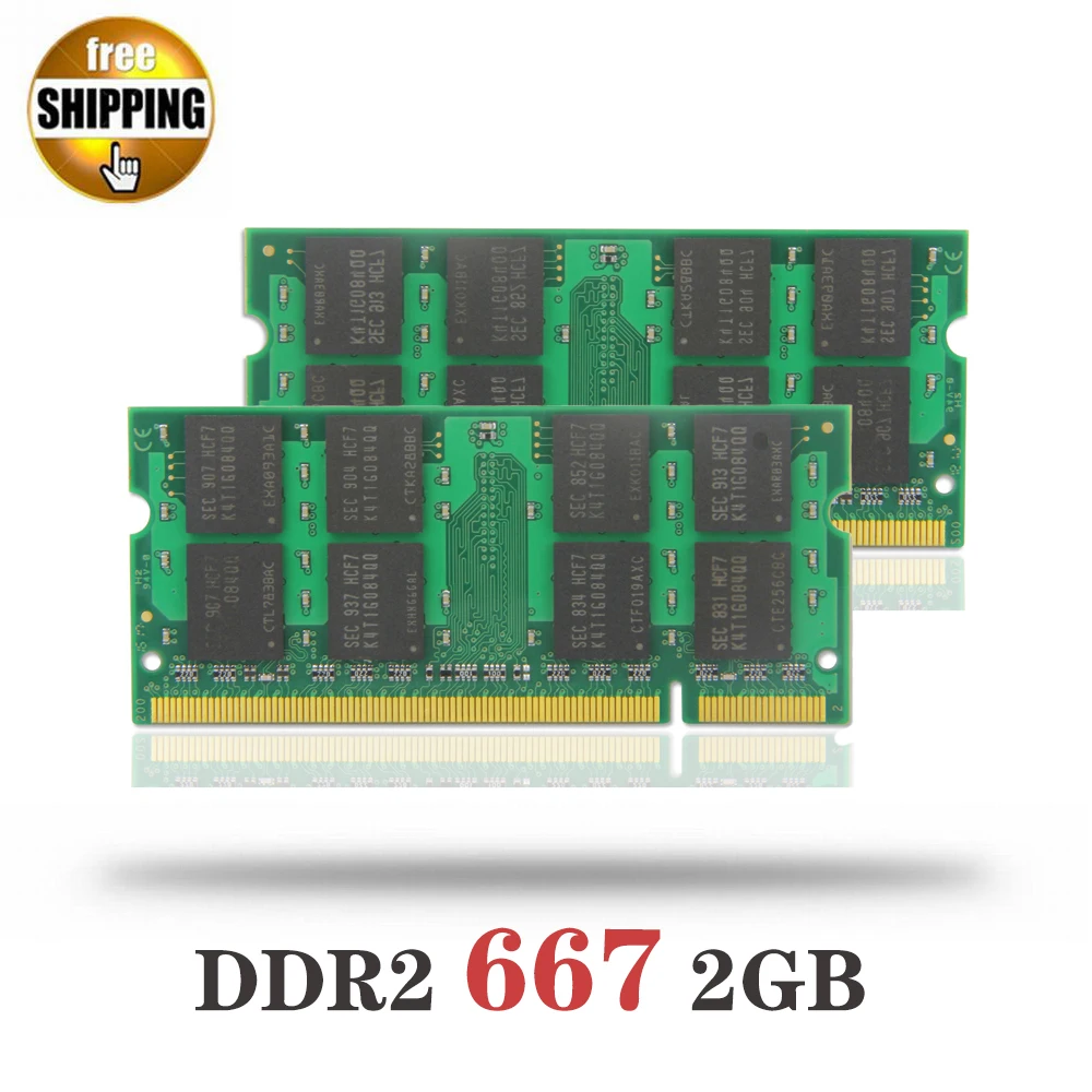 Ноутбук модуль памяти Оперативная память SD DDR 2 DDR2 667 МГц 200-PIN Гб SO-DIMM PC2-5300 CL5
