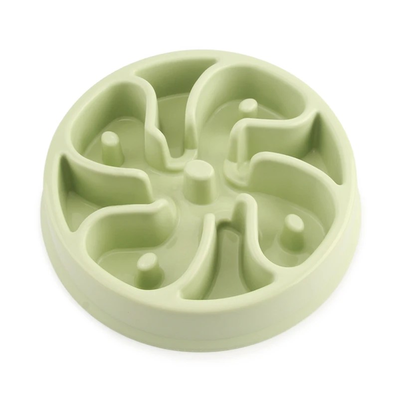 Забавная миска для домашних животных медленно питается миски собак кошка еда