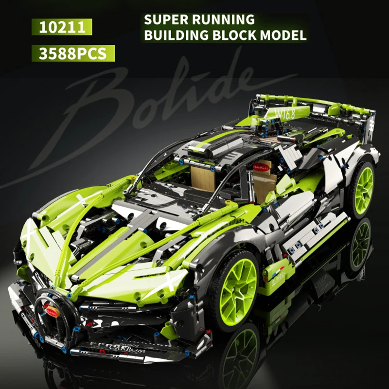 

MOC High-Tech Bugat Bolide 10211 Divo Huayra BC Roadster 1:8 Model Bricks Super Sport Car Building Blocks Toys for Kids Gifts