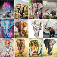 mooncresin 5d diamond painting full drill animal new arrival diamond embroidery elephant decorations for home