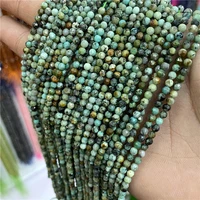 natural stone beads small faceted africa turquoises loose beads 2 3 4 5mm for bracelet necklace jewelry making