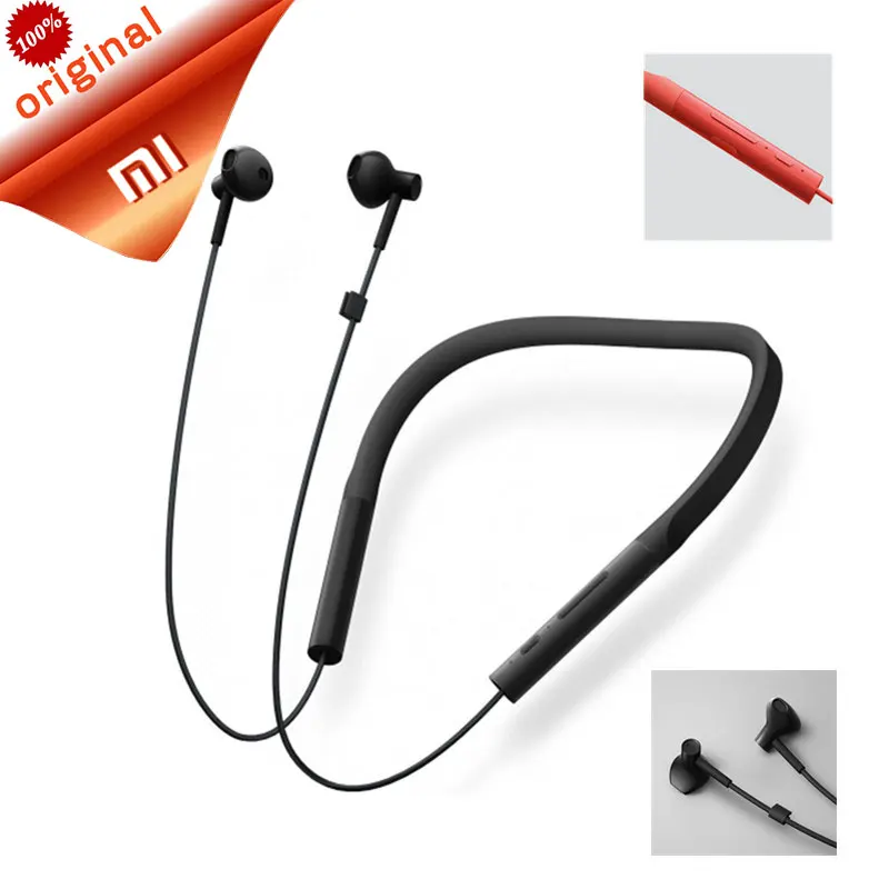 Xiao mi воротник Bluetooth гарнитура Молодежная версия шейным ремешком спортивные наушники Быстрая зарядка mi беспроводные наушники для Android iOS