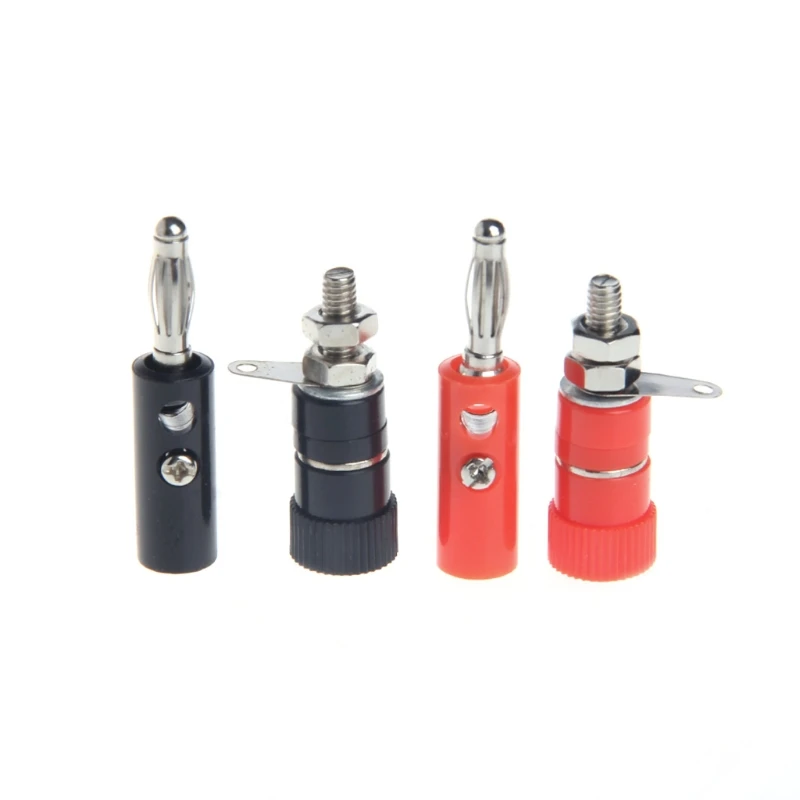 10 пар черный красный 4 мм клемма для динамика разъем типа банан коннекторы