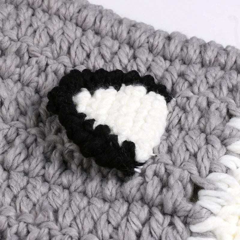Manual Knitting Girls Keep Warm Coarse Wool Hat Cartoon Seven kinds Fox Weave Hat Kitty Squirrel Little Bear Rabbit Cloak Hat