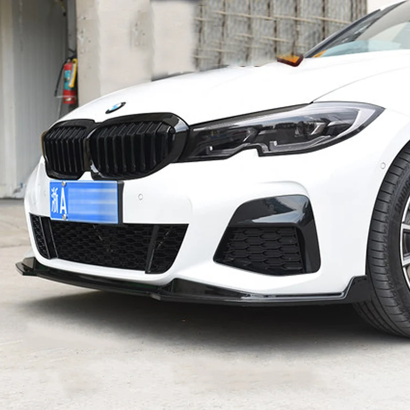 ใหม่ Adjustable Car กันชนด้านหน้ากันชน Splitter Lip ชุดสปอยเลอร์ Diffuser Lip สำหรับ BMW 3 Series G20 G28 2019 2020 MP ชุด