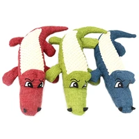 cute dog chew toys crocodile sculpt cotton plush vocal toys vocalization dolls bite toys squeaky for dog toys pet toys