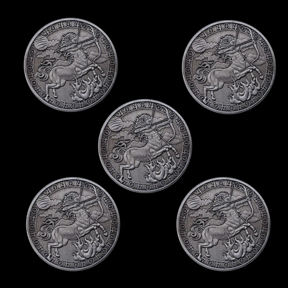 

Памятная монета Стрелец Из античного сплава с 12 созвездиями, 5 шт./компл.