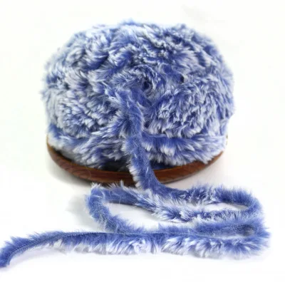 500 г 100% полиэстер длинная плюшевая пряжа из перьев необычная для ручного вязания